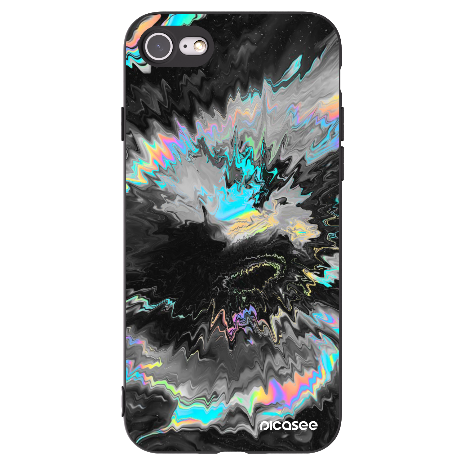 Picasee Apple iPhone 8 Hülle - Schwarzes Silikon - Magnetic