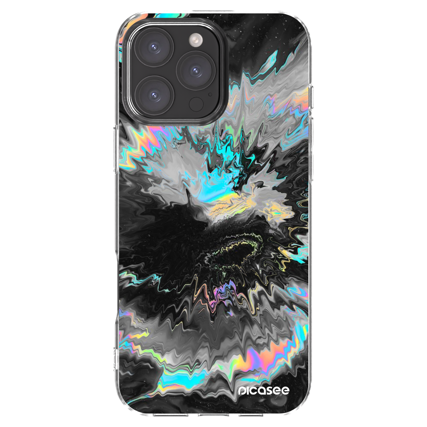 Picasee Apple iPhone 16 Pro Max Hülle - Transparentes Silikon - Magnetic