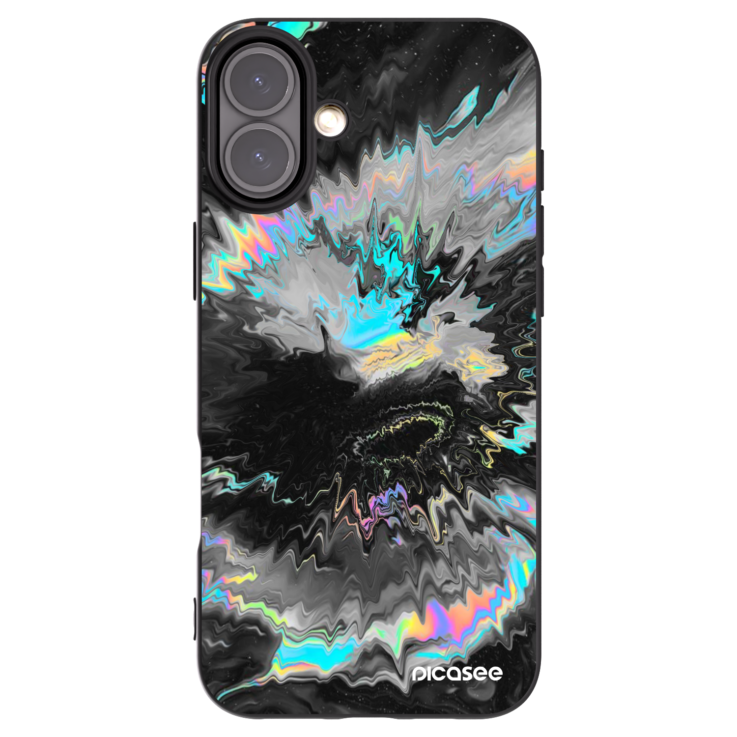 Picasee Apple iPhone 16 Plus Hülle - Schwarzes Silikon - Magnetic
