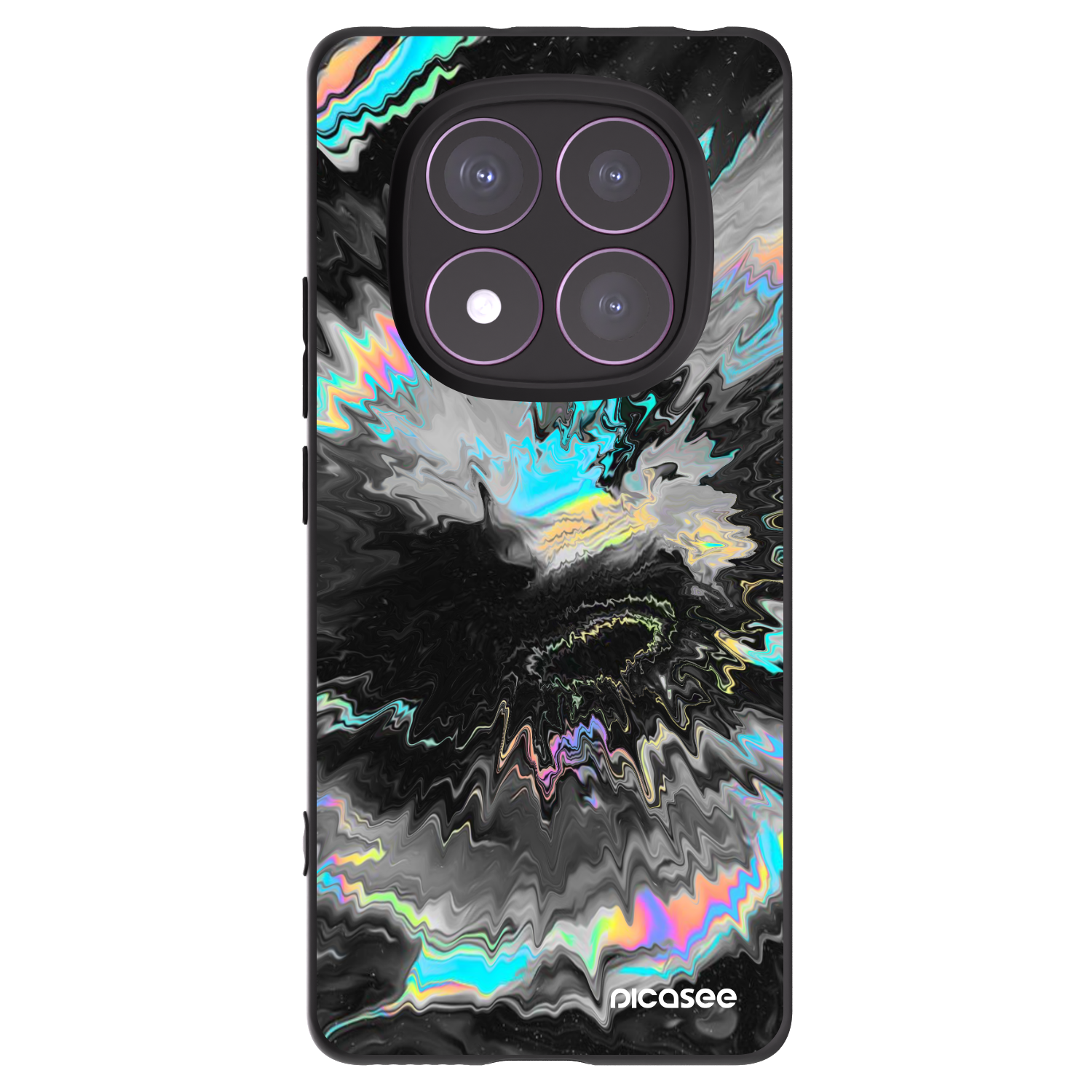 Picasee Xiaomi Redmi Note 14 Pro 4G Hülle - Schwarzes Silikon - Magnetic