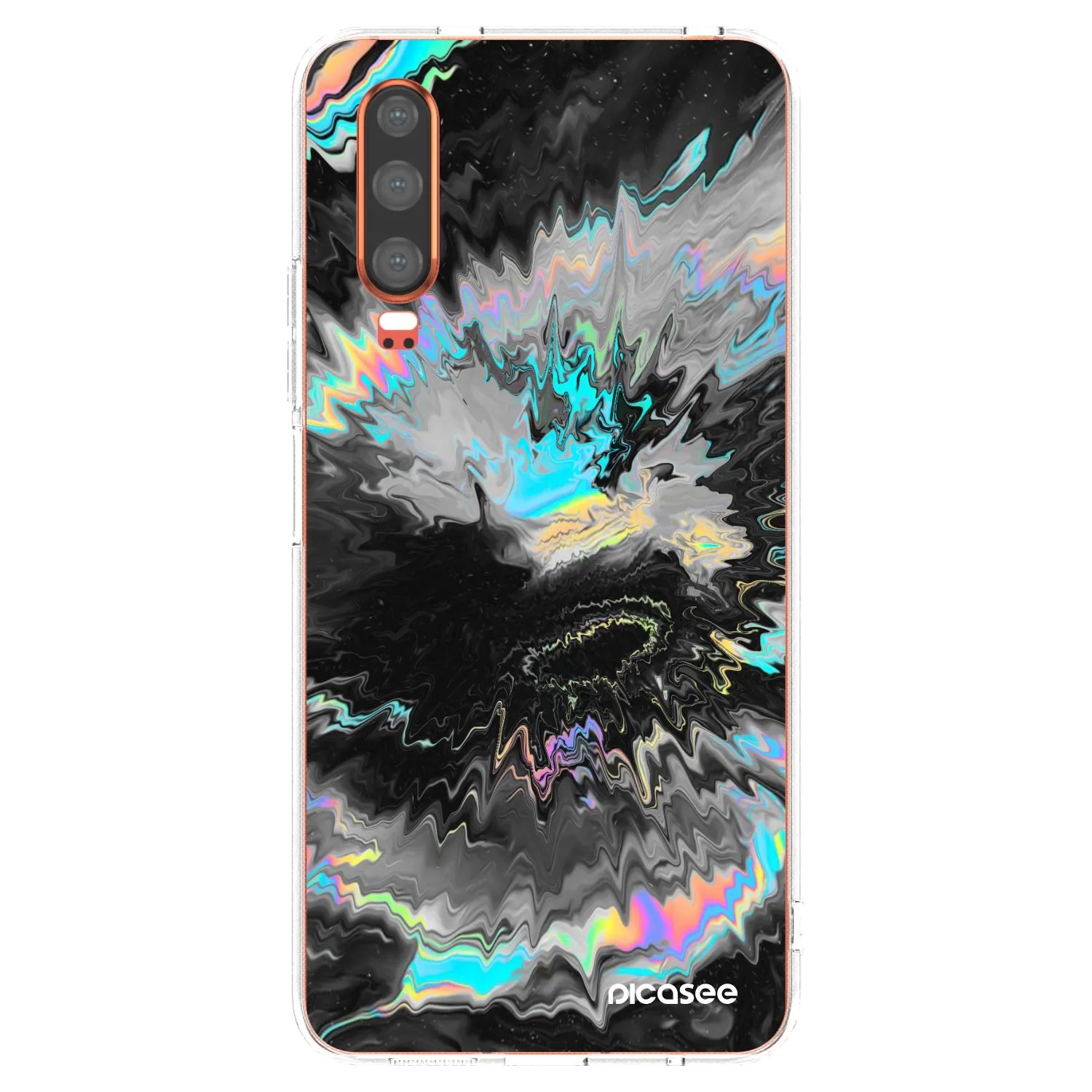 Picasee Huawei P30 Hülle - Transparentes Silikon - Magnetic