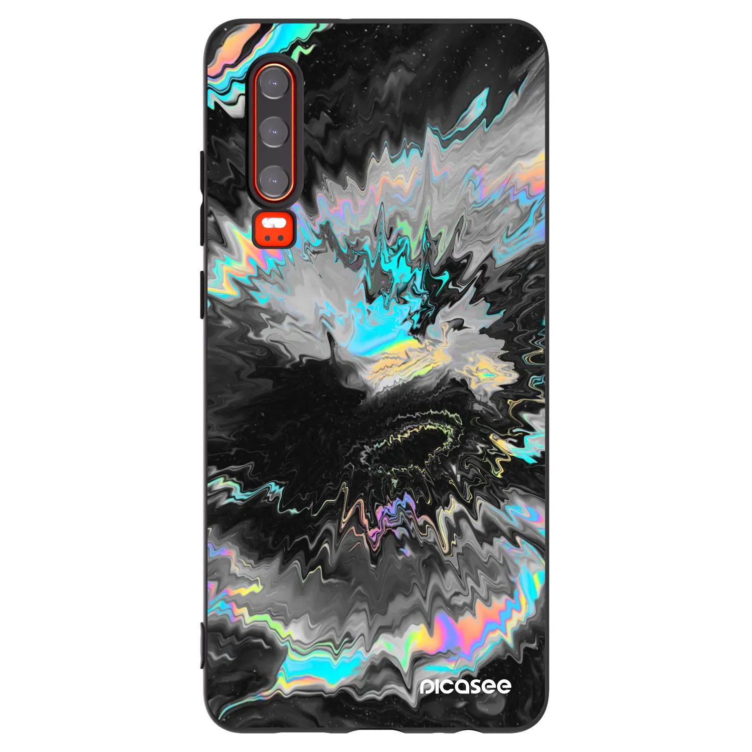 Picasee Huawei P30 Hülle - Schwarzes Silikon - Magnetic
