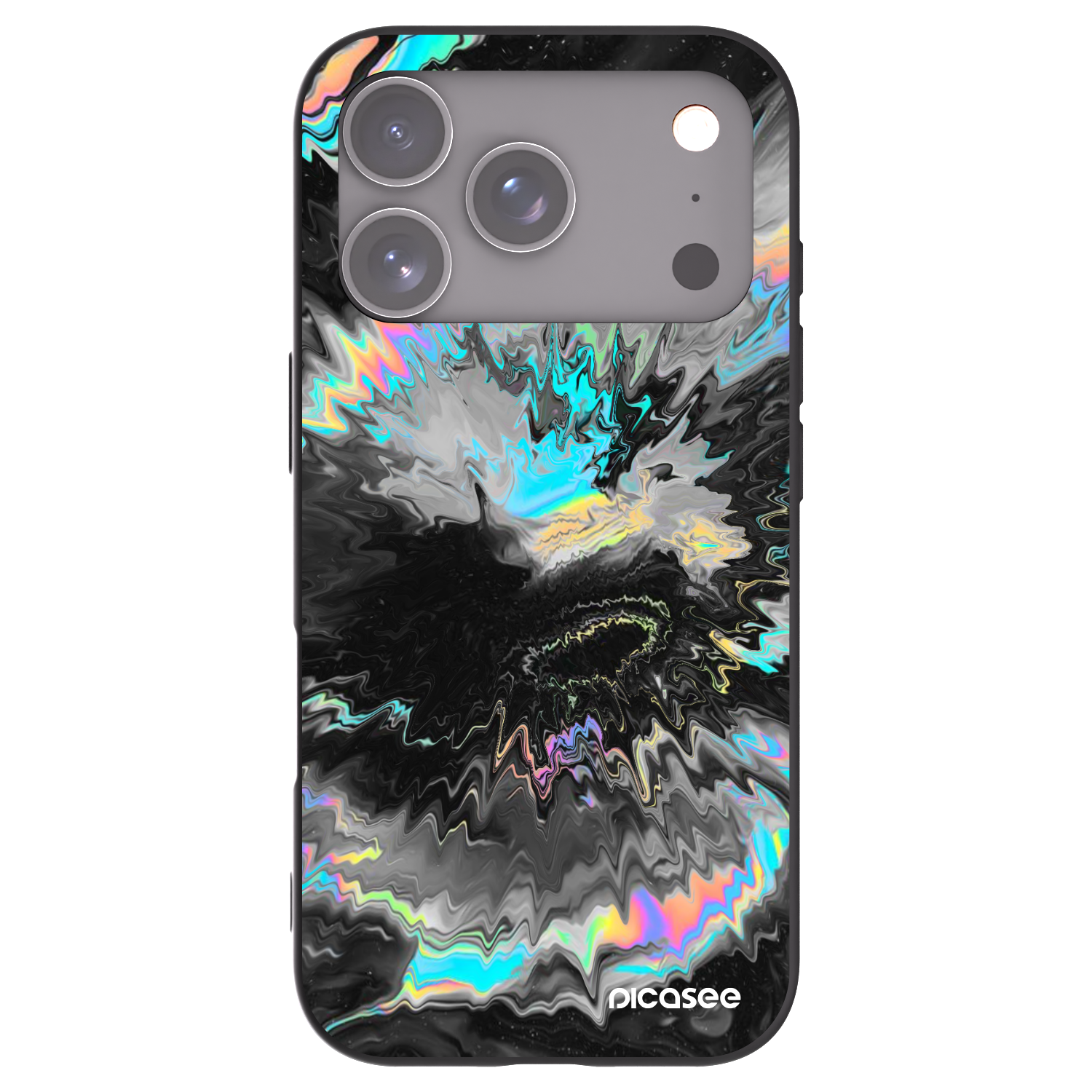 Picasee Apple iPhone 17 Pro Hülle - Schwarzes Silikon - Magnetic