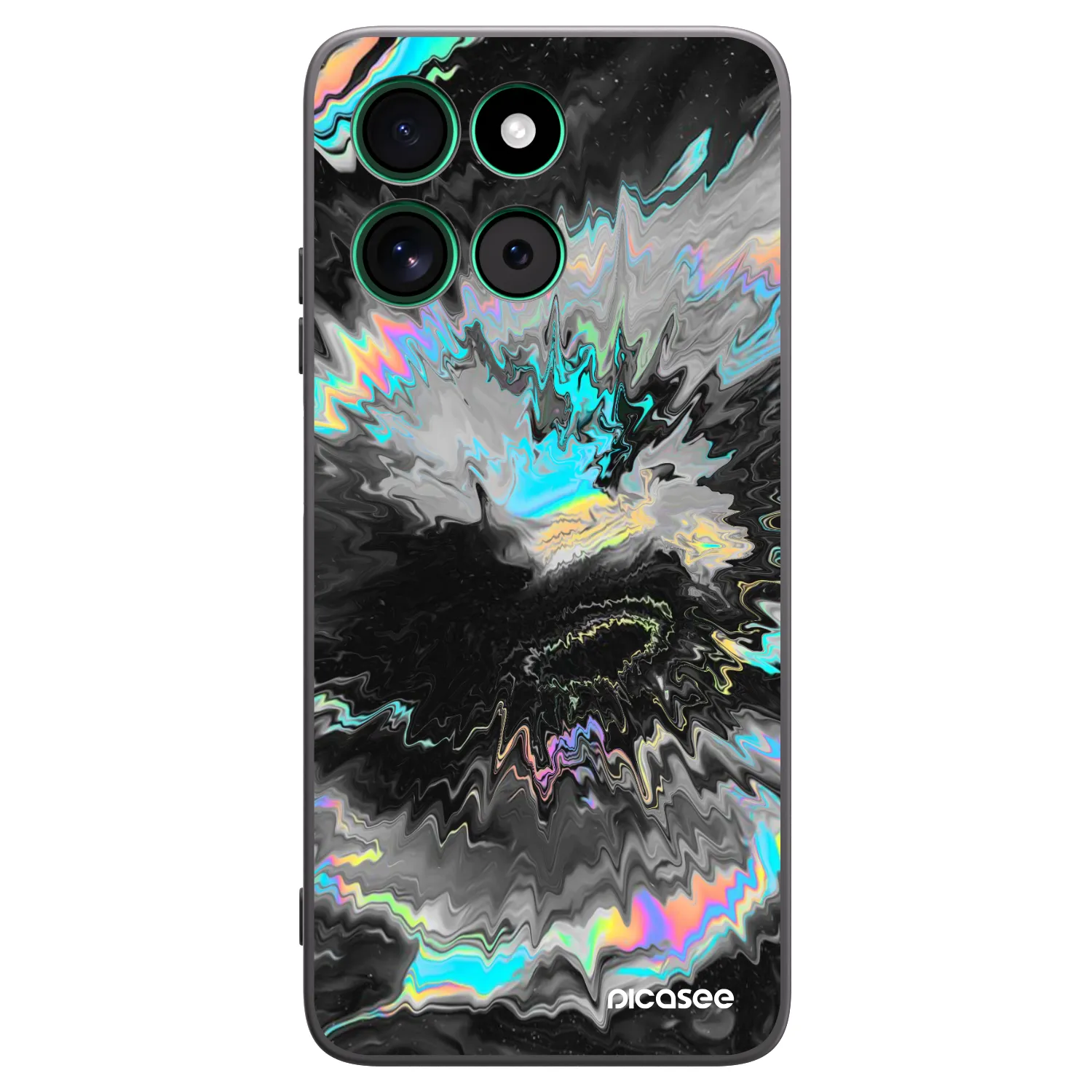Picasee Motorola Moto G57 Power Hülle - Schwarzes Silikon - Magnetic
