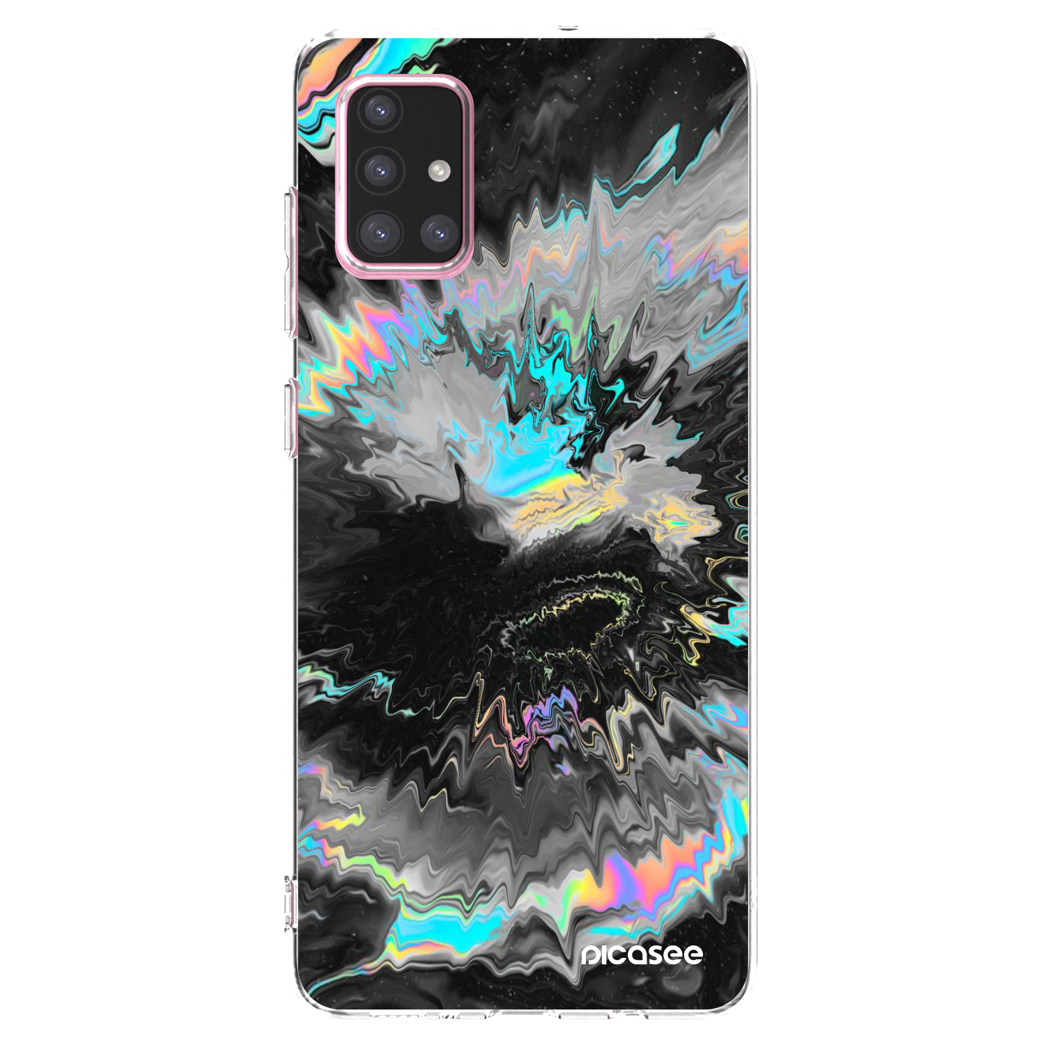 Picasee Samsung Galaxy A71 A715F Hülle - Transparentes Silikon - Magnetic