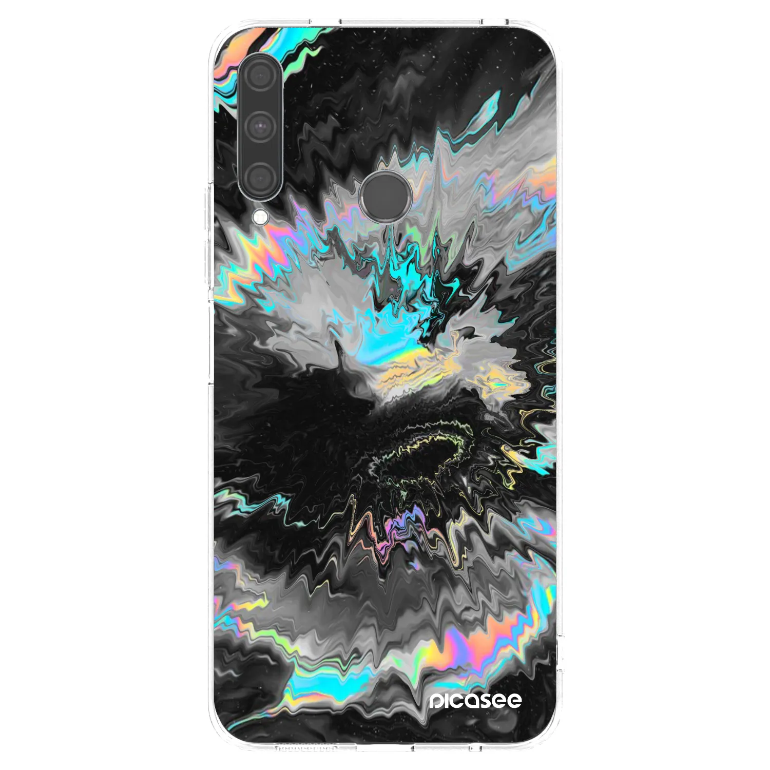 Picasee Huawei P40 Lite E Hülle - Transparentes Silikon - Magnetic