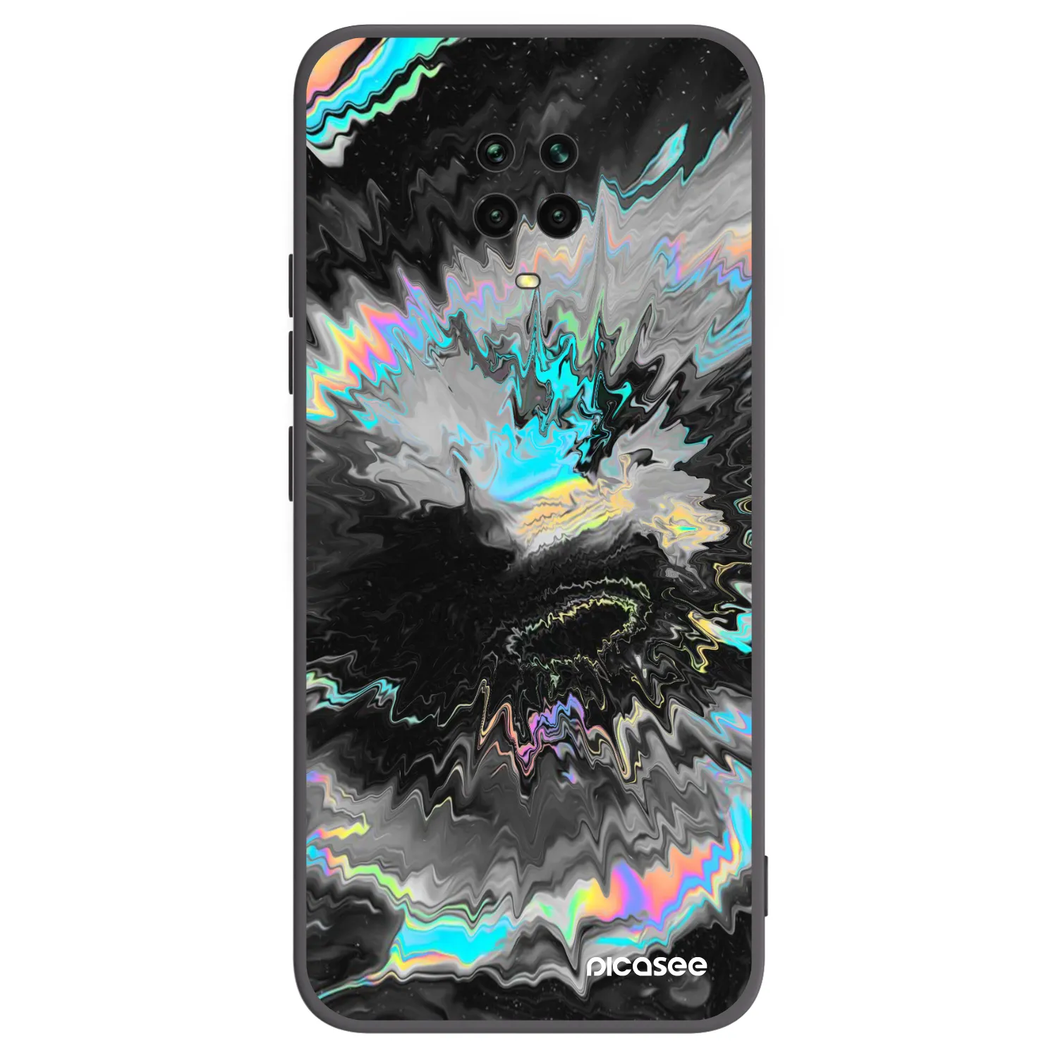 Picasee Xiaomi Redmi Note 9 Pro Hülle - Schwarzes Silikon - Magnetic