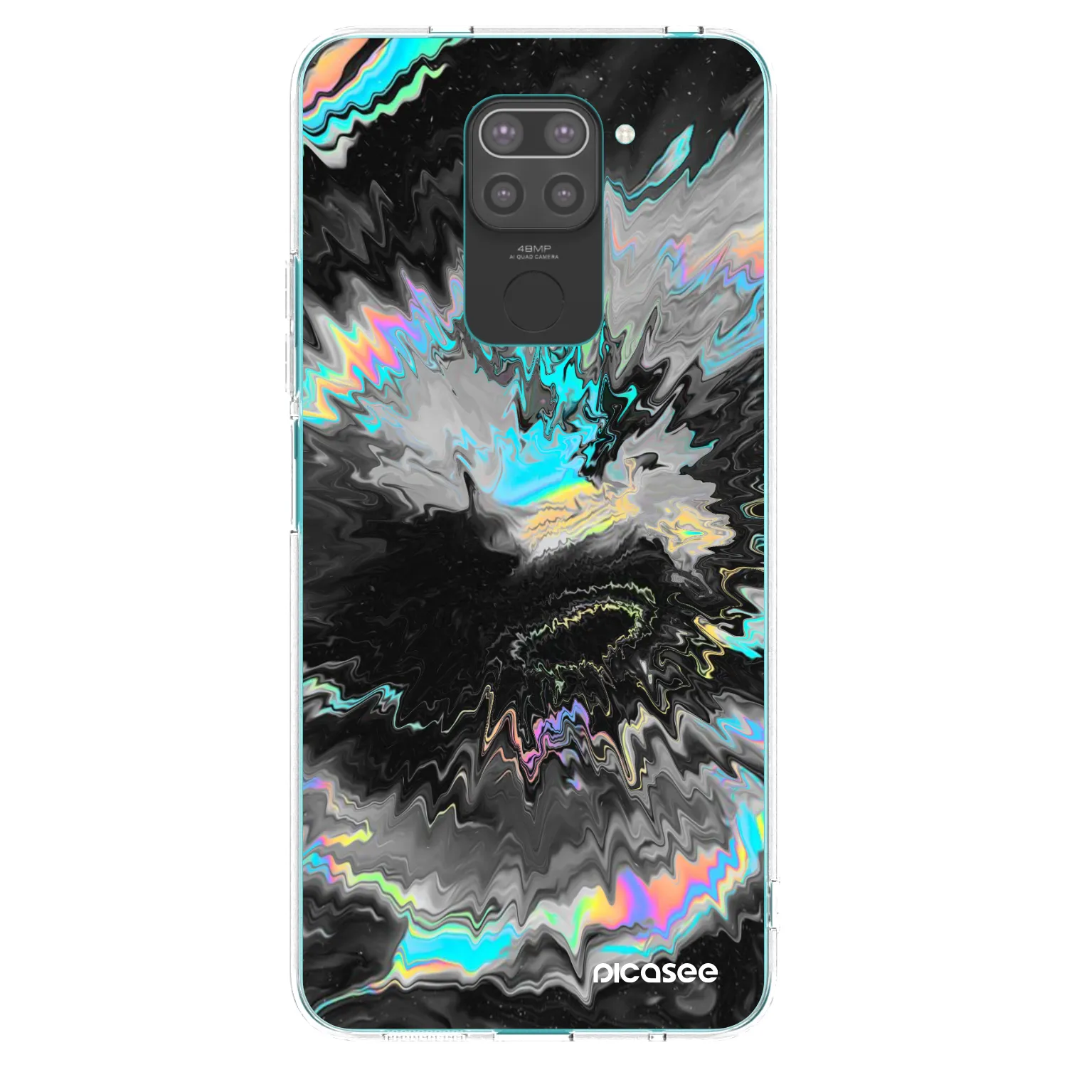 Picasee Xiaomi Redmi Note 9 Hülle - Schwarzes Silikon - Magnetic