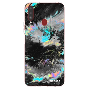 Picasee Samsung Galaxy A20s Hülle - Transparentes Silikon - Magnetic