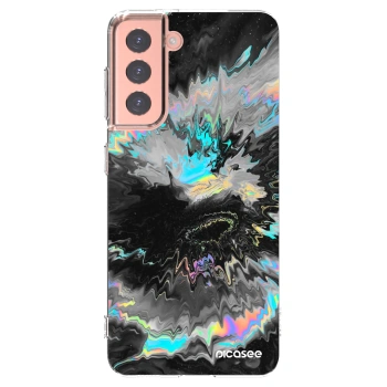 Picasee Samsung Galaxy S21 5G G991B Hülle - Transparentes Silikon - Magnetic