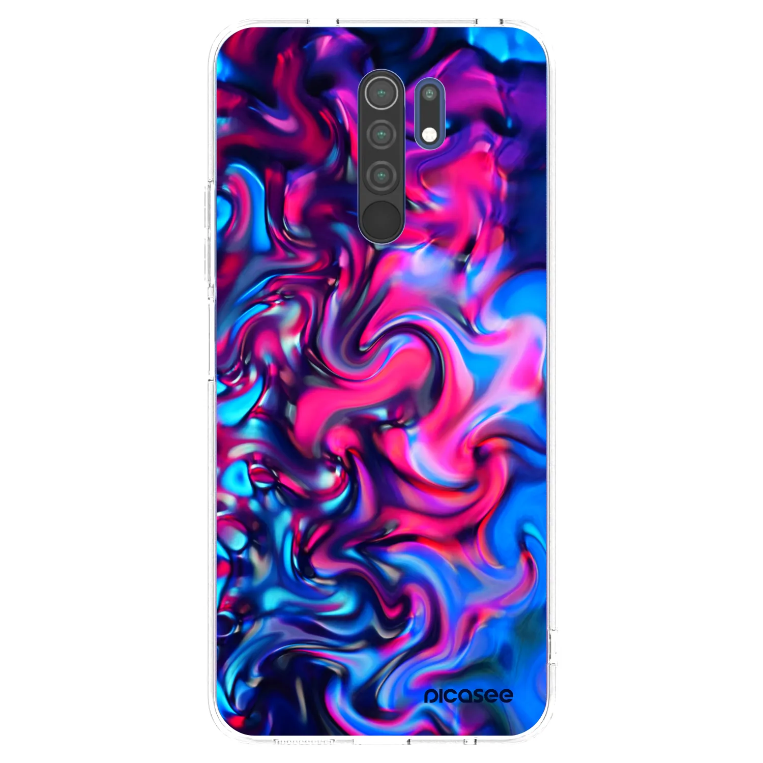 Picasee Xiaomi Redmi 9 Hülle - Transparentes Silikon - Redlight