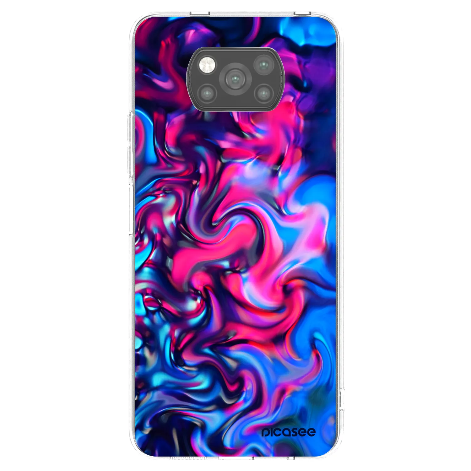 Picasee Xiaomi Poco X3 Hülle - Schwarzes Silikon - Redlight