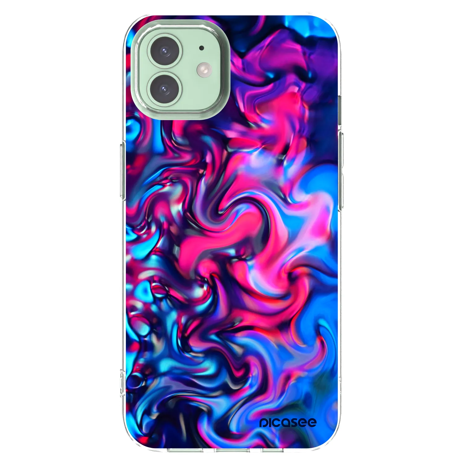 Picasee Apple iPhone 12 Pro Hülle - Transparentes Silikon - Redlight