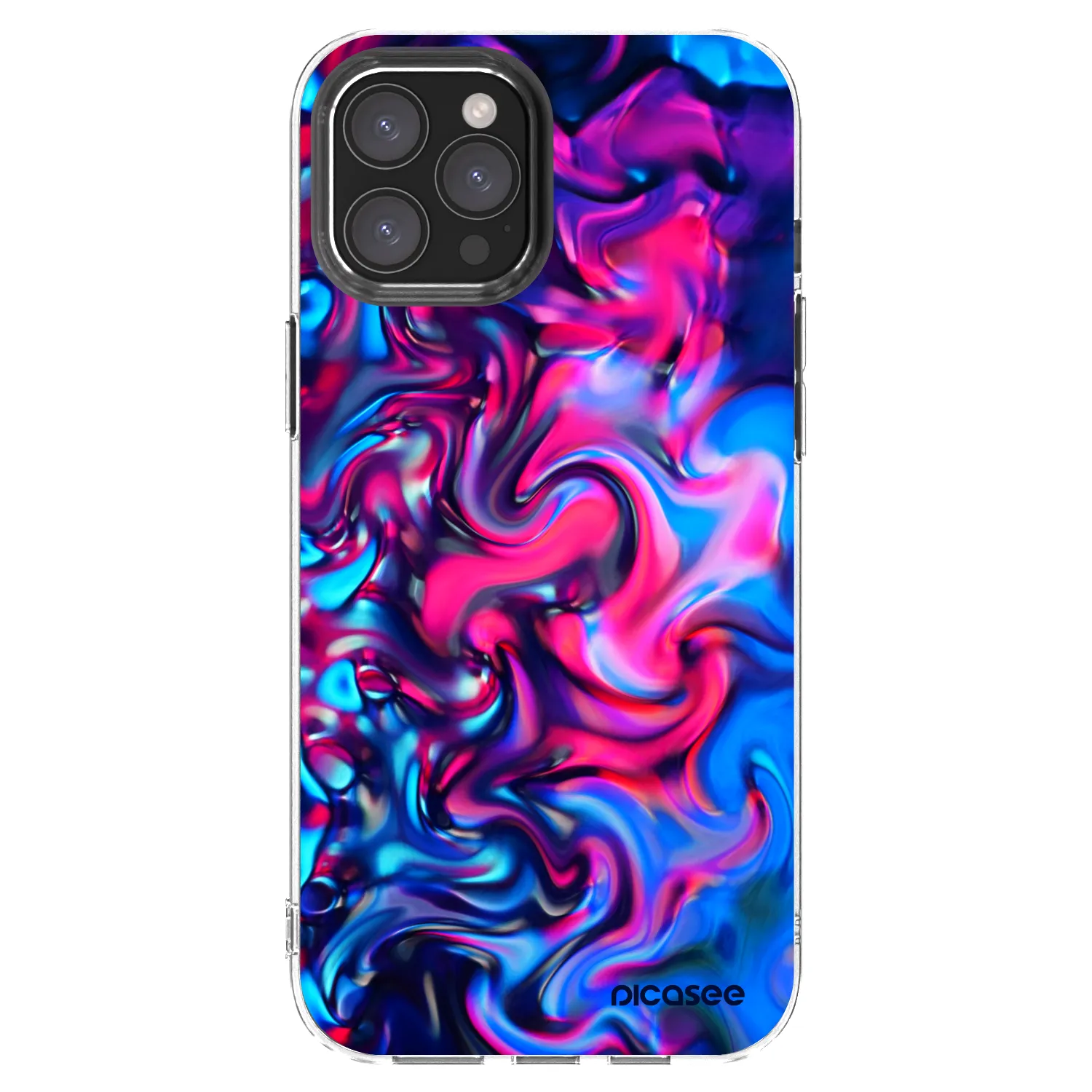 Picasee Apple iPhone 12 Pro Max Hülle - Transparentes Silikon - Redlight