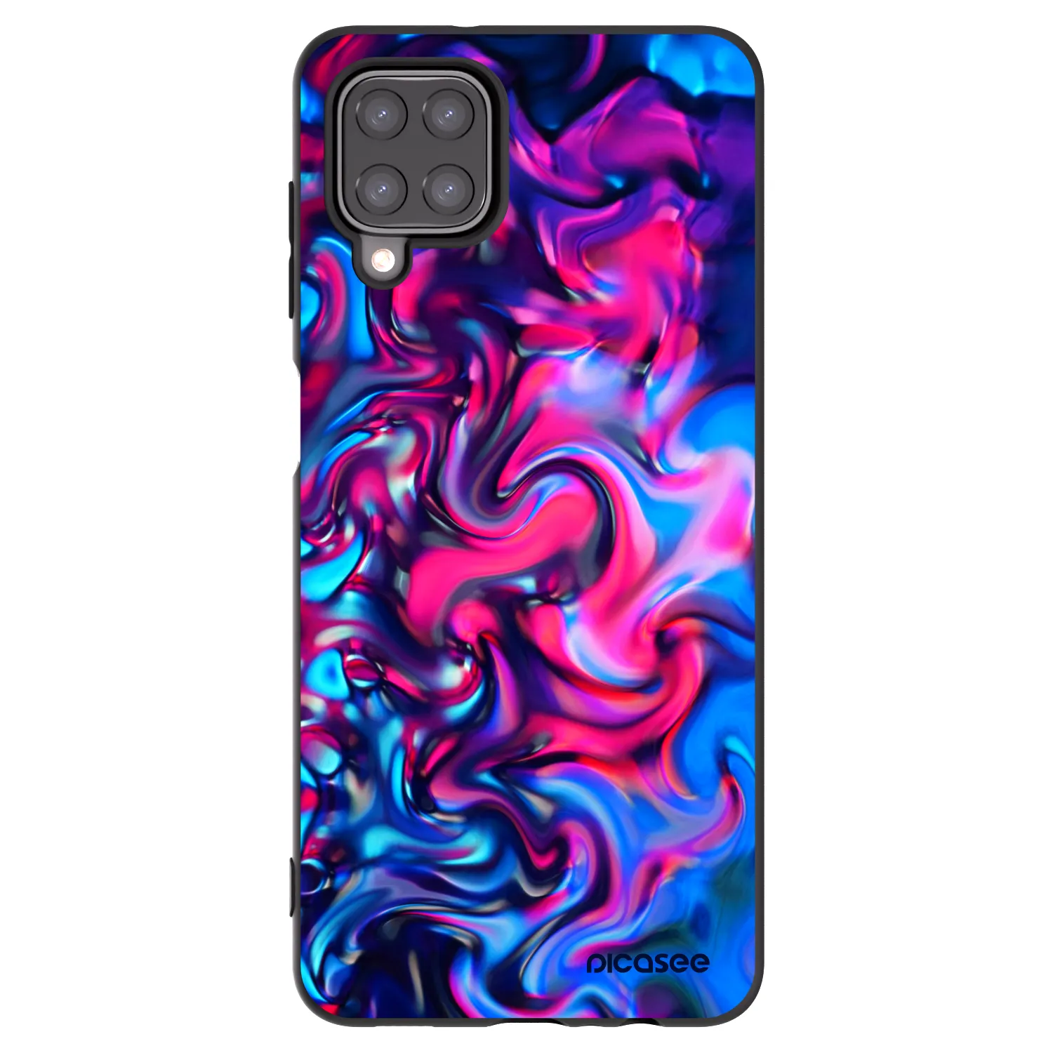 Picasee Samsung Galaxy A12 A125F Hülle - Schwarzes Silikon - Redlight