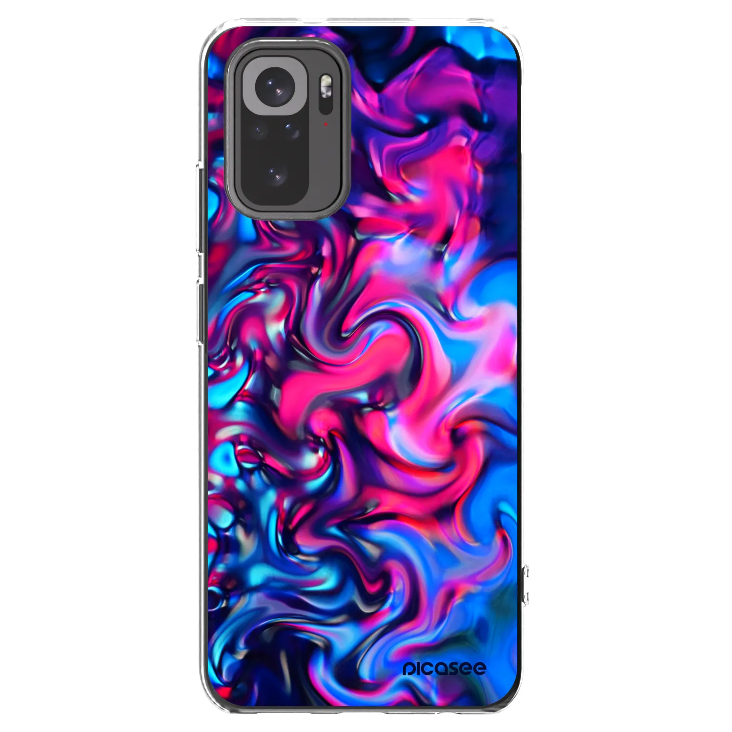 Picasee Xiaomi Redmi Note 10 Hülle - Transparentes Silikon - Redlight