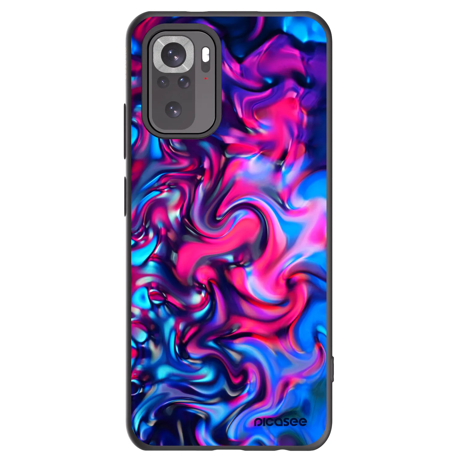 Picasee Xiaomi Redmi Note 10S Hülle - Schwarzes Silikon - Redlight