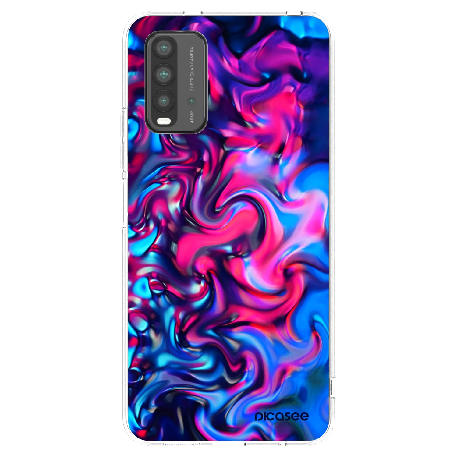 Picasee Xiaomi Redmi 9T Hülle - Schwarzes Silikon - Redlight
