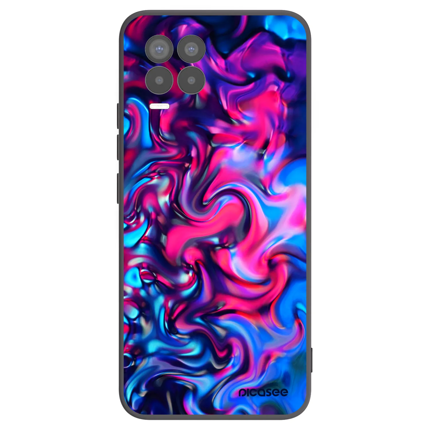 Picasee Realme 8 Pro Hülle - Schwarzes Silikon - Redlight