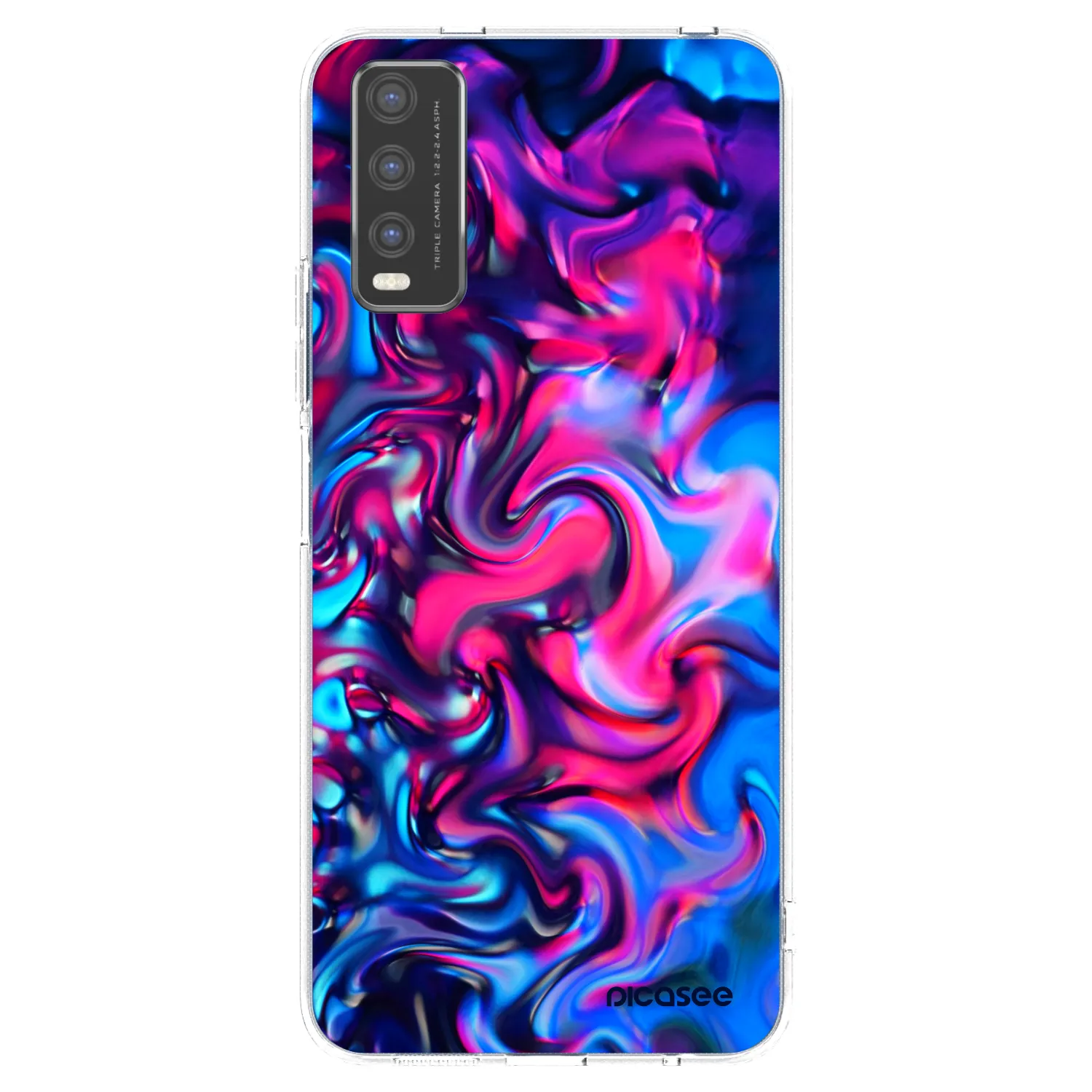 Picasee Vivo Y20s Hülle - Transparentes Silikon - Redlight