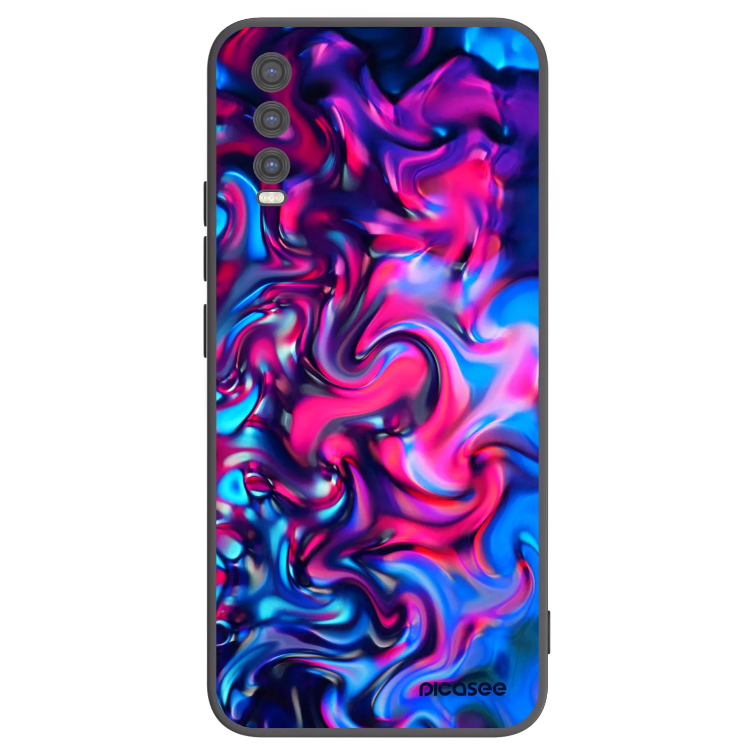 Picasee Vivo Y20s Hülle - Schwarzes Silikon - Redlight