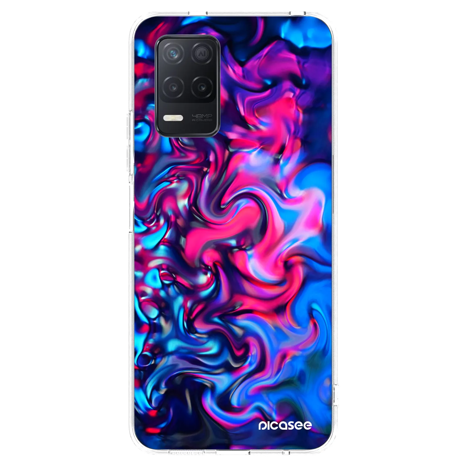 Picasee Realme 8 5G Hülle - Transparentes Silikon - Redlight