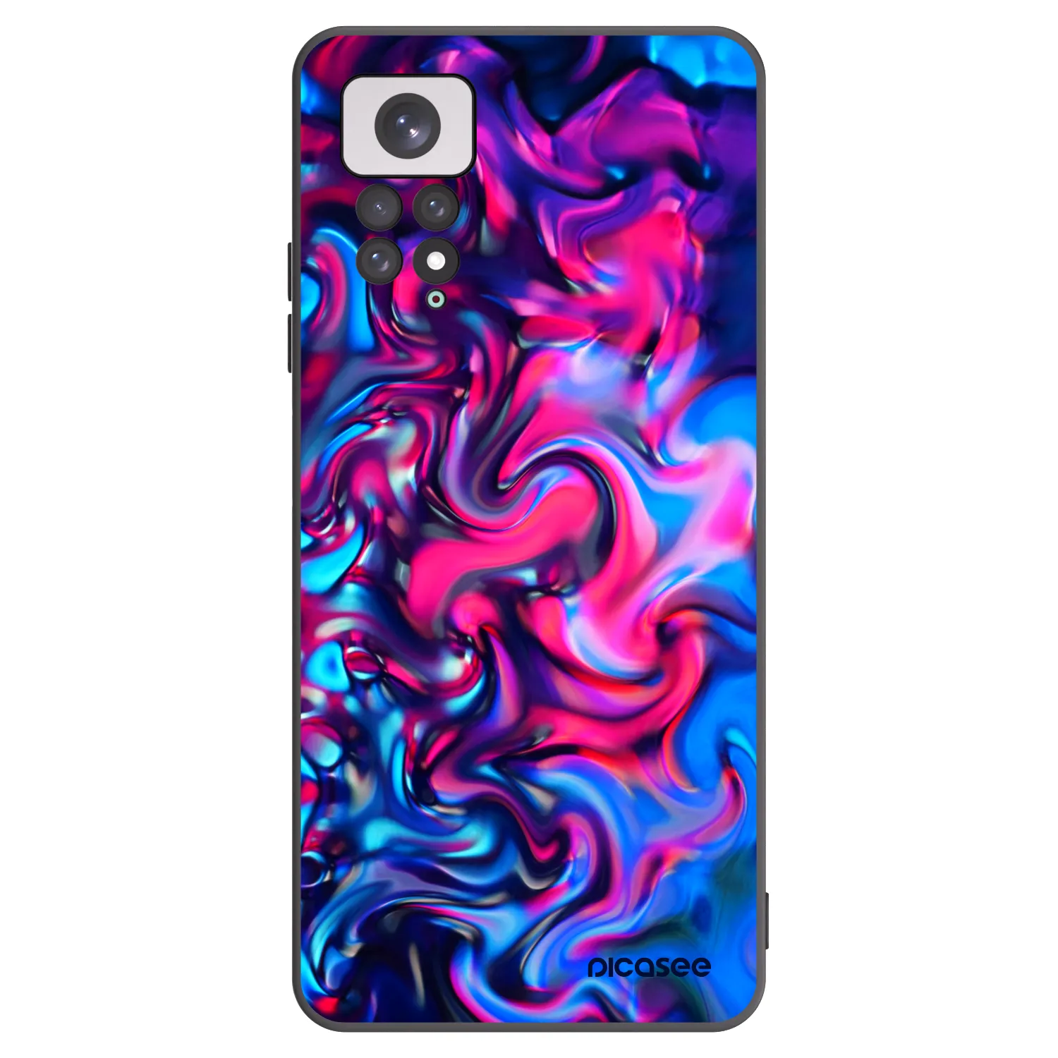 Picasee Xiaomi Redmi Note 11 Hülle - Schwarzes Silikon - Redlight