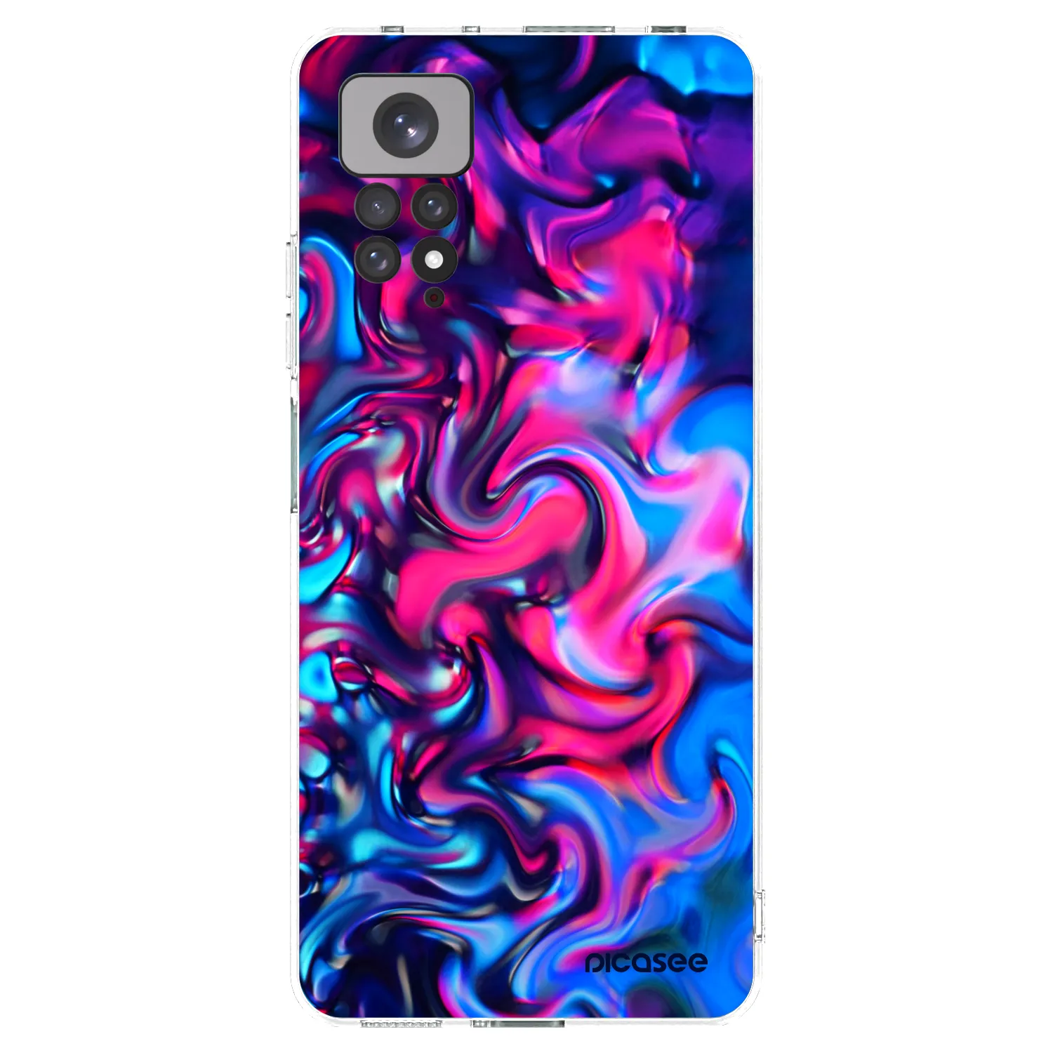 Picasee Xiaomi Redmi Note 11S 4G Hülle - Transparentes Silikon - Redlight