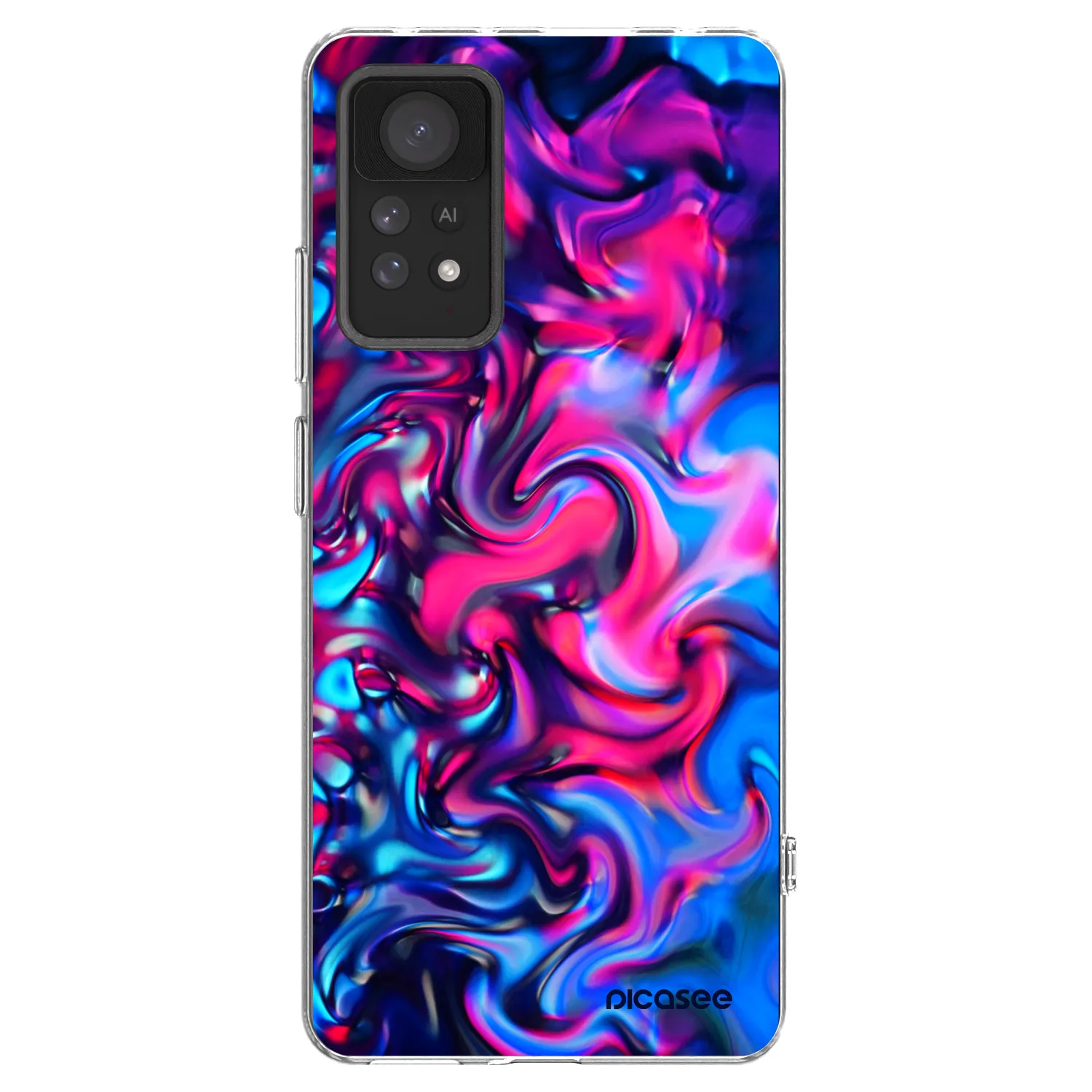 Picasee Xiaomi Redmi Note 11 Pro Hülle - Transparentes Silikon - Redlight