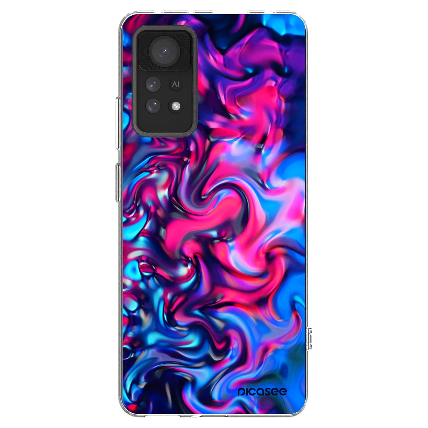 Picasee Xiaomi Redmi Note 11 Pro 5G Hülle - Transparentes Silikon - Redlight