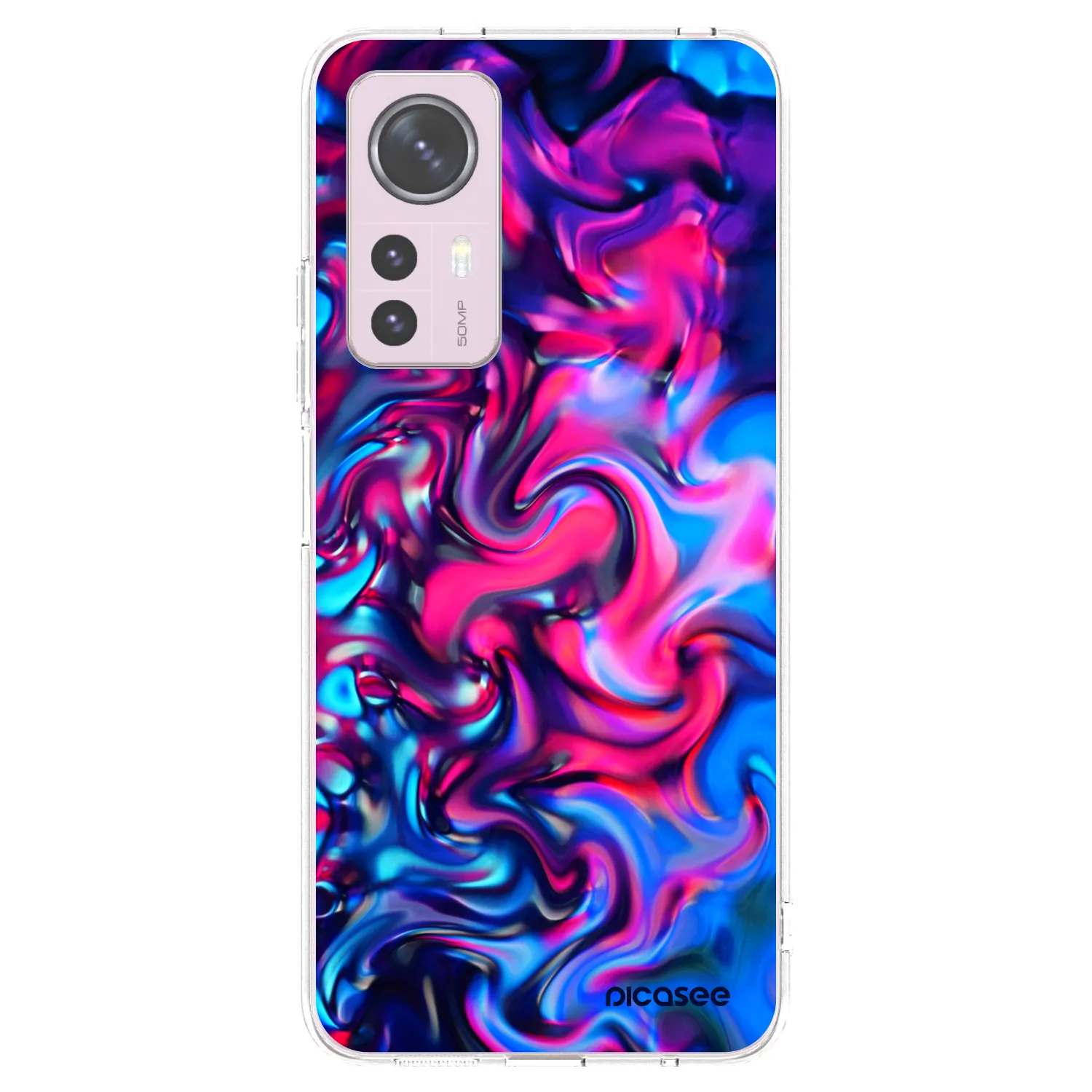Picasee Xiaomi 12 Hülle - Transparentes Silikon - Redlight