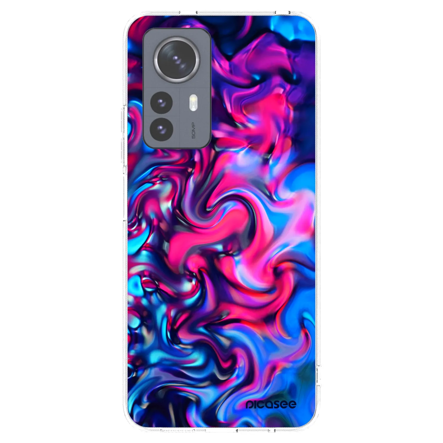 Picasee Xiaomi 12 Pro Hülle - Transparentes Silikon - Redlight