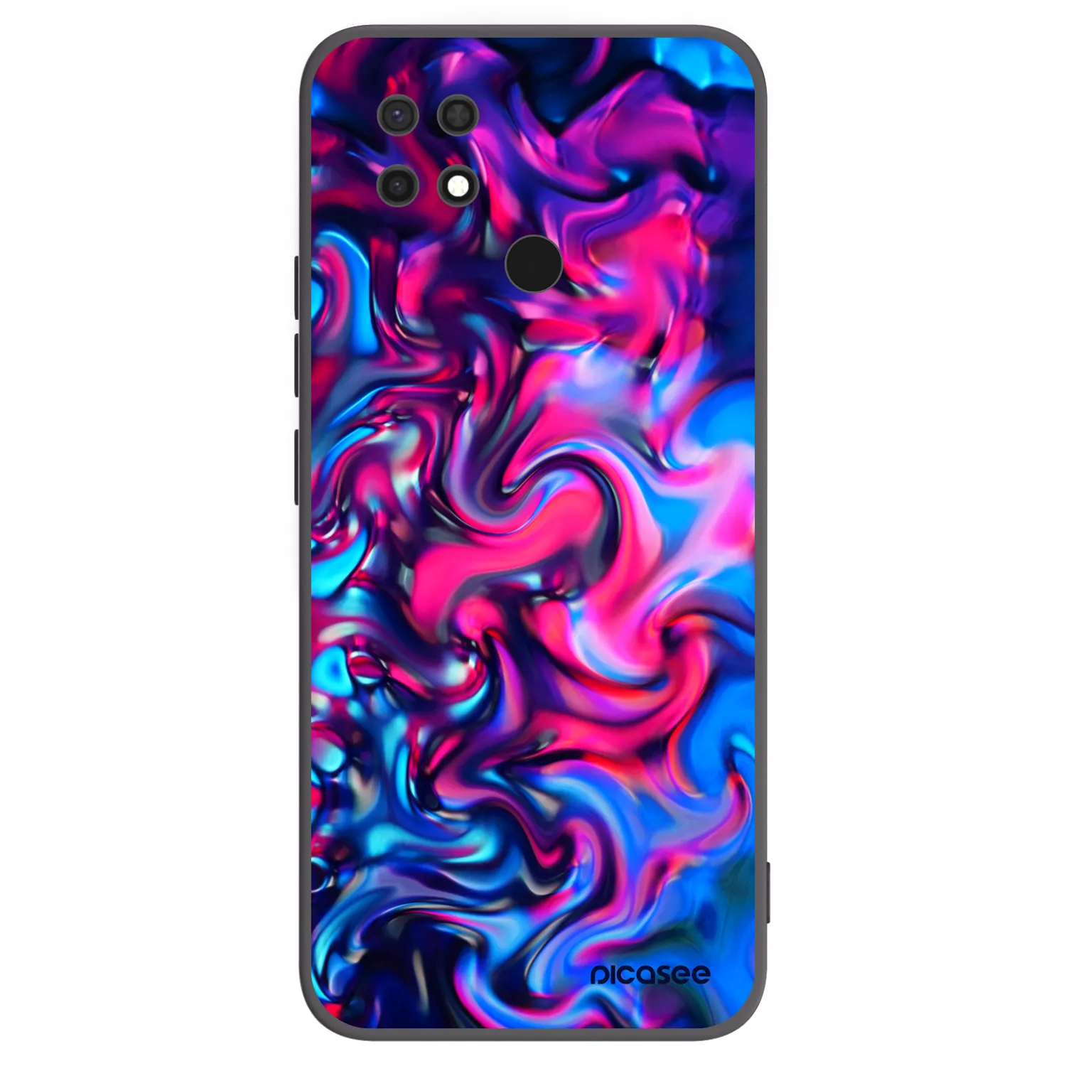 Picasee Xiaomi Redmi 10C Hülle - Schwarzes Silikon - Redlight