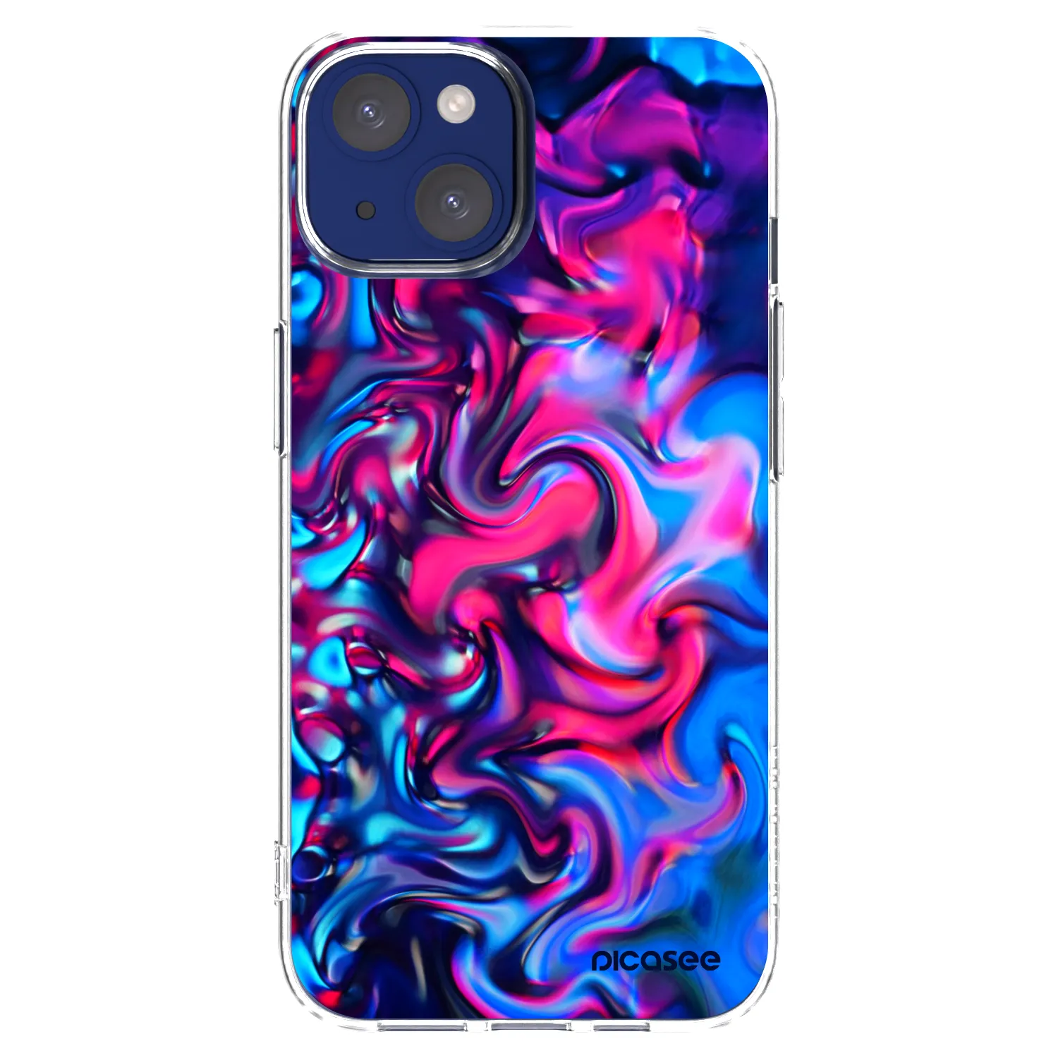 Picasee Apple iPhone 14 Hülle - Transparentes Silikon - Redlight