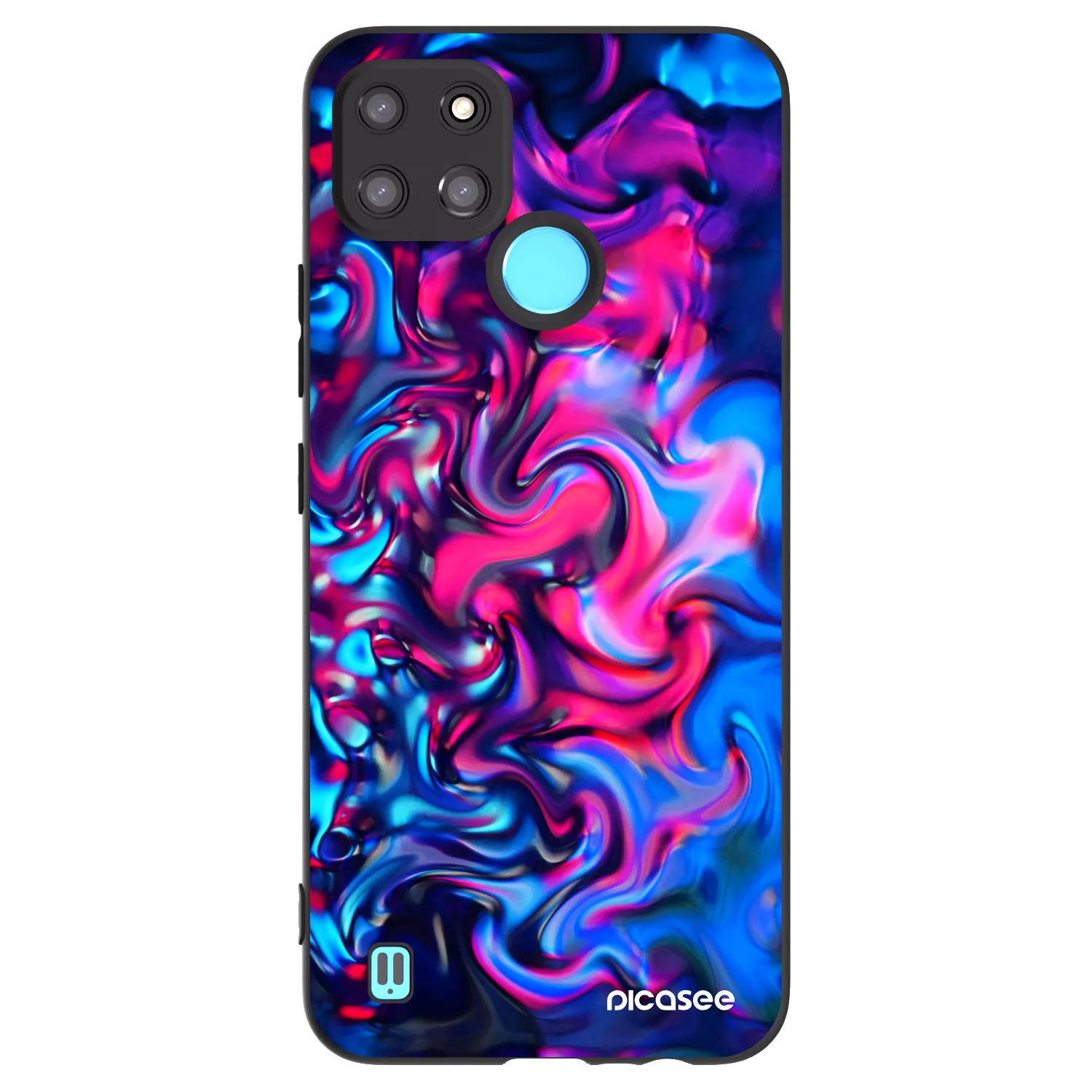 Picasee Realme C21Y Hülle - Schwarzes Silikon - Redlight