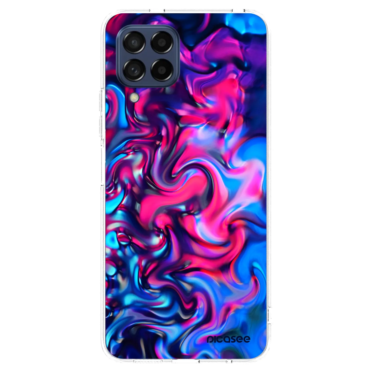 Picasee Samsung Galaxy M53 5G Hülle - Transparentes Silikon - Redlight
