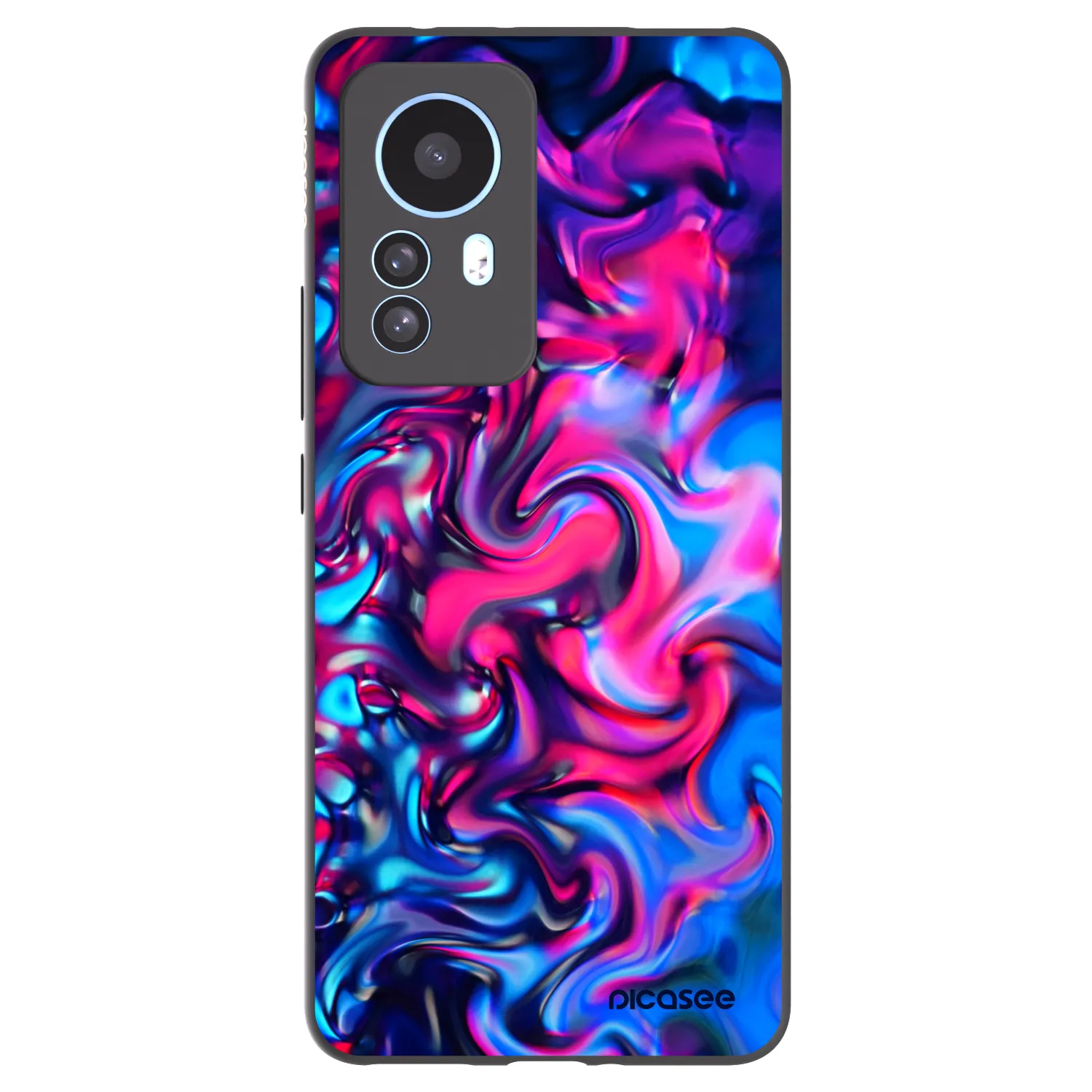 Picasee Xiaomi 12T Hülle - Schwarzes Silikon - Redlight