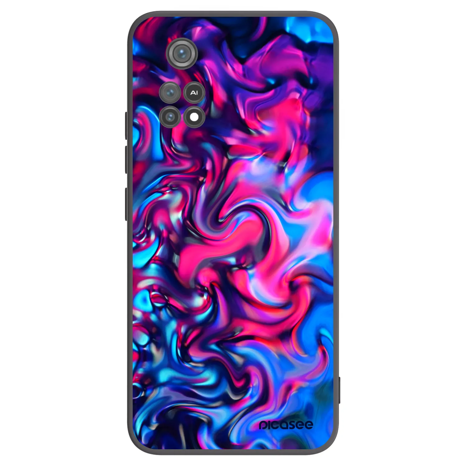 Picasee Xiaomi Poco M4 Pro Hülle - Schwarzes Silikon - Redlight
