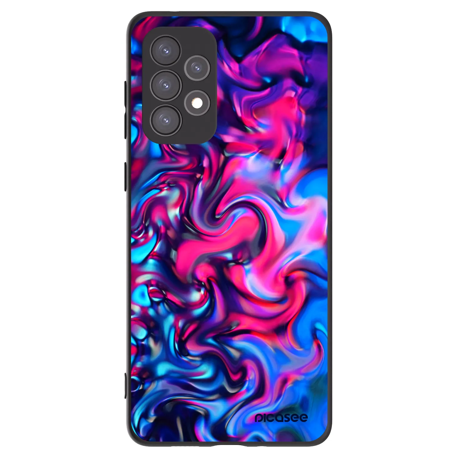 Picasee Samsung Galaxy A73 5G Hülle - Schwarzes Silikon - Redlight