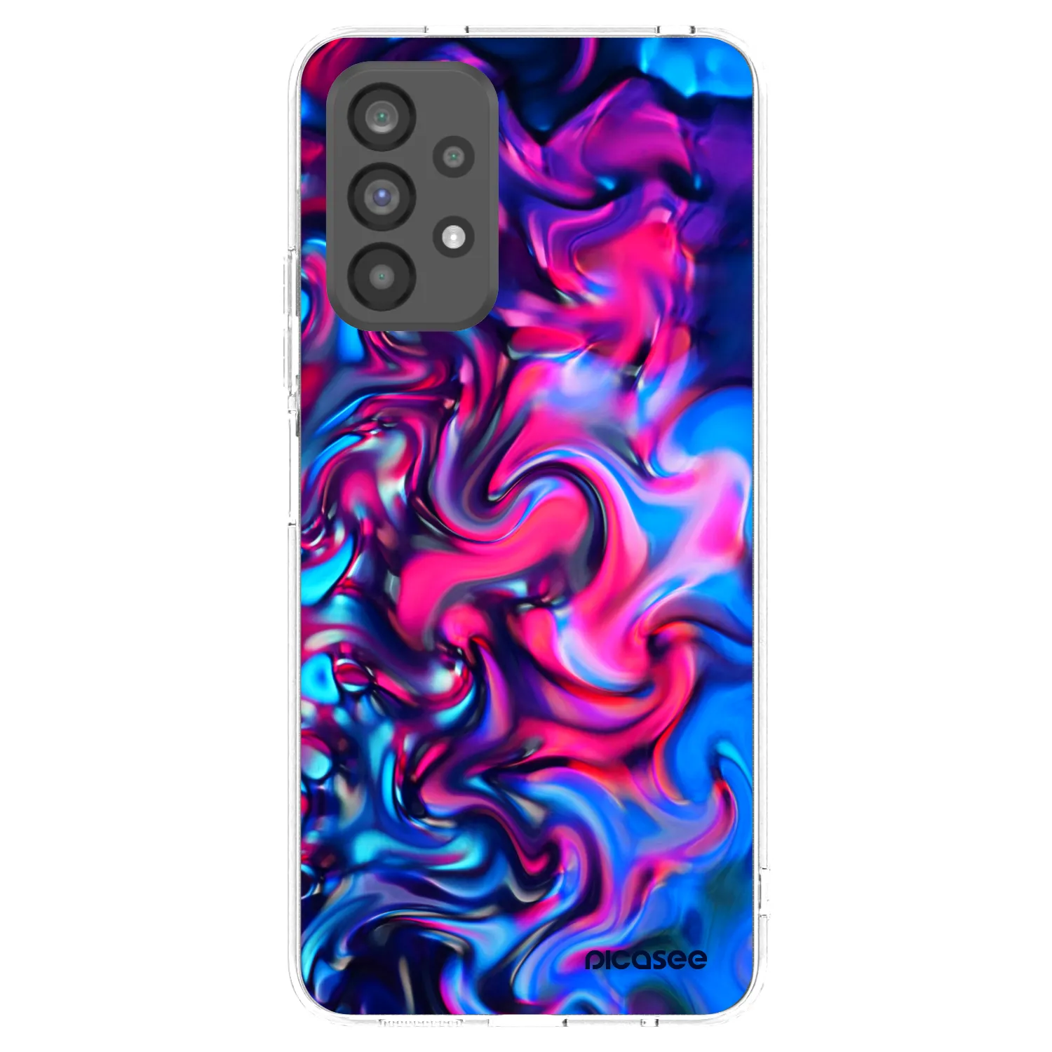 Picasee Samsung Galaxy A73 5G Hülle - Transparentes Silikon - Redlight