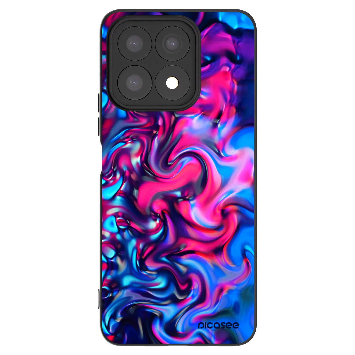 Picasee Honor X8a Hülle - Schwarzes Silikon - Redlight