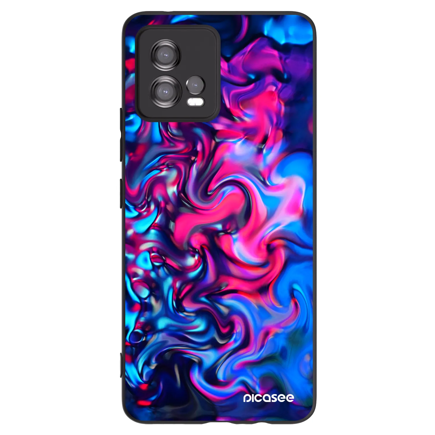 Picasee Motorola Moto G72 Hülle - Schwarzes Silikon - Redlight