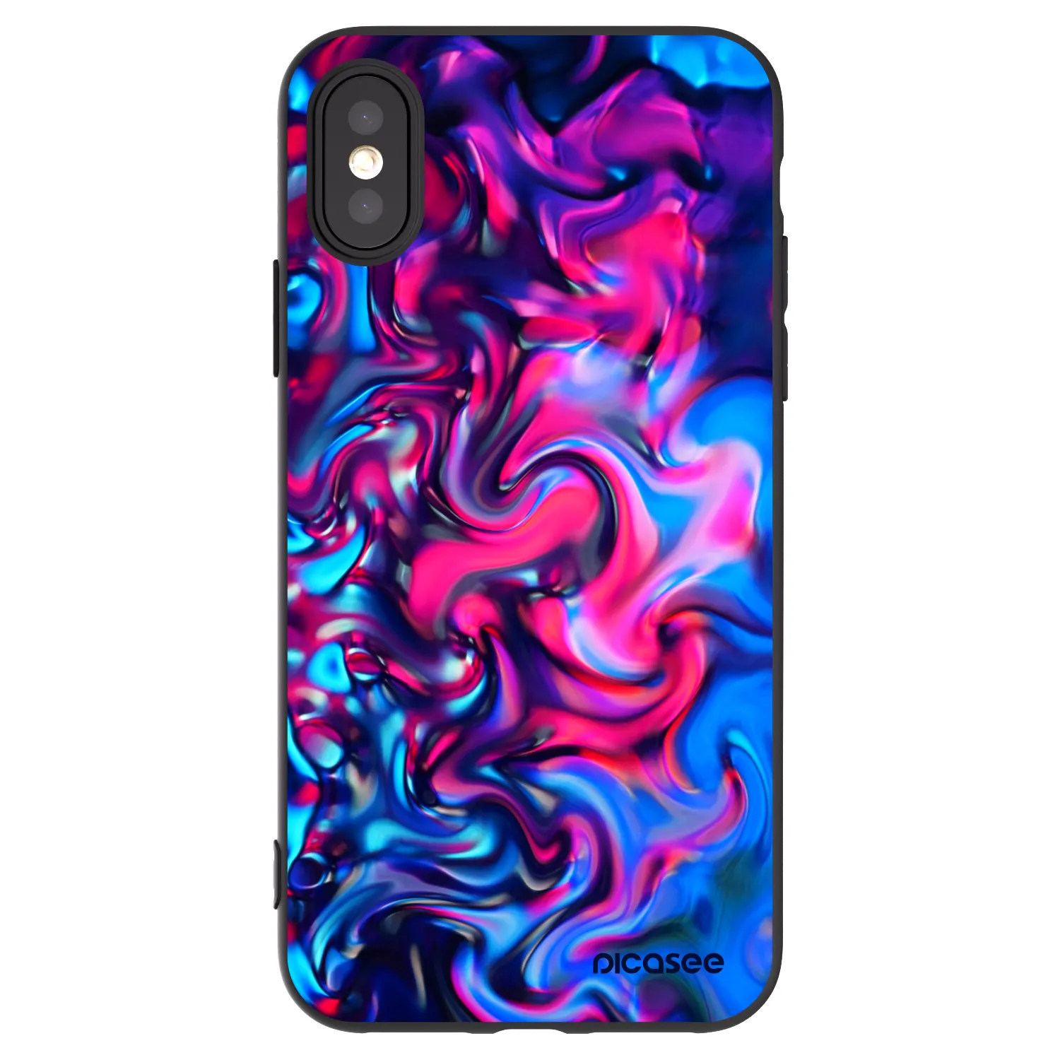Picasee Apple iPhone X/XS Hülle - Schwarzes Silikon - Redlight