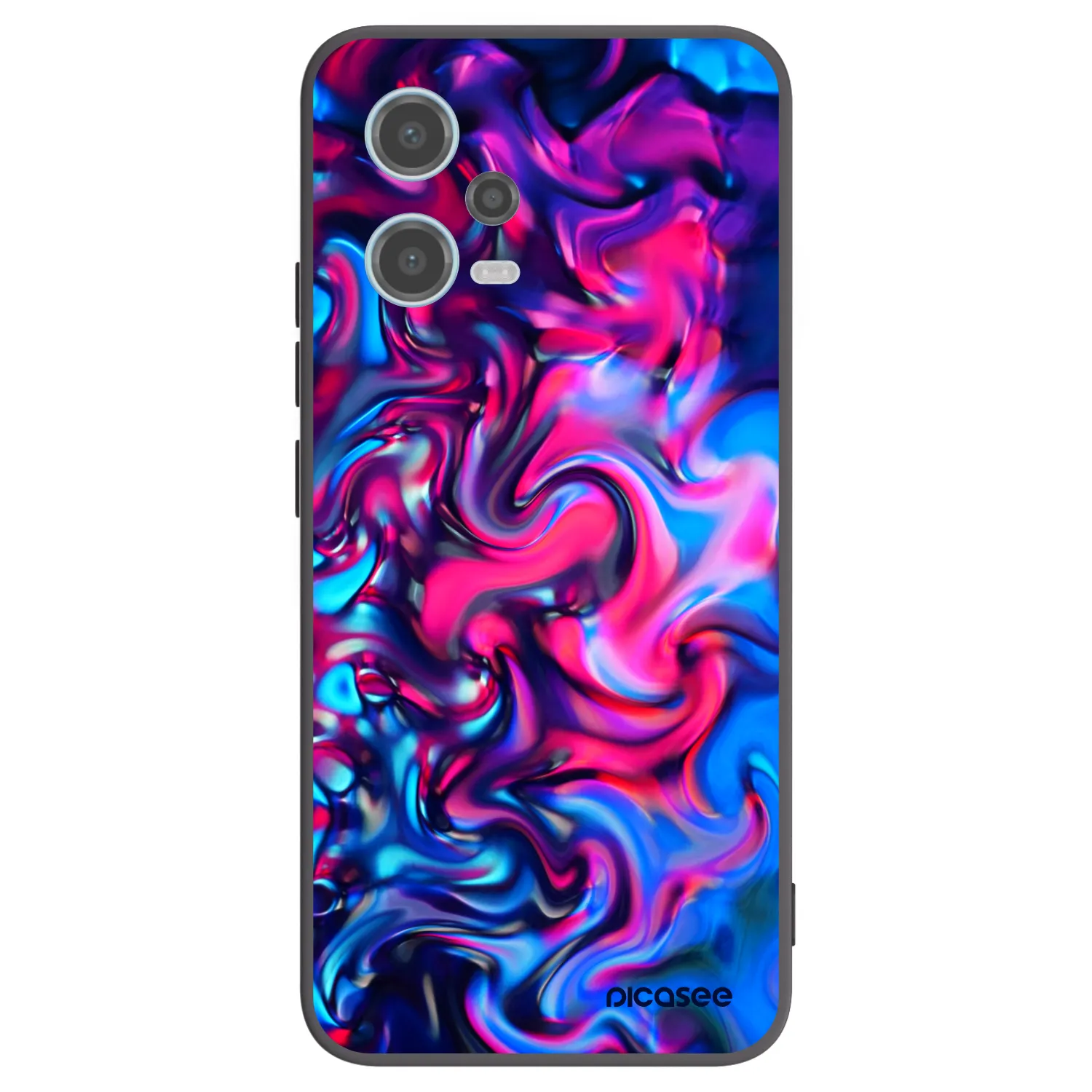 Picasee Xiaomi Redmi Note 12 5G Hülle - Schwarzes Silikon - Redlight