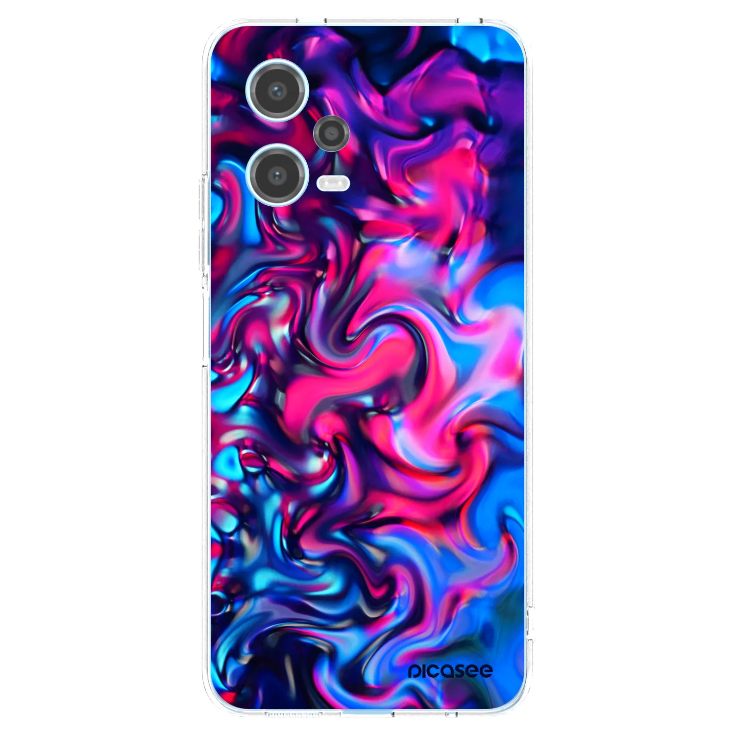 Picasee Xiaomi Redmi Note 12 5G Hülle - Transparentes Silikon - Redlight