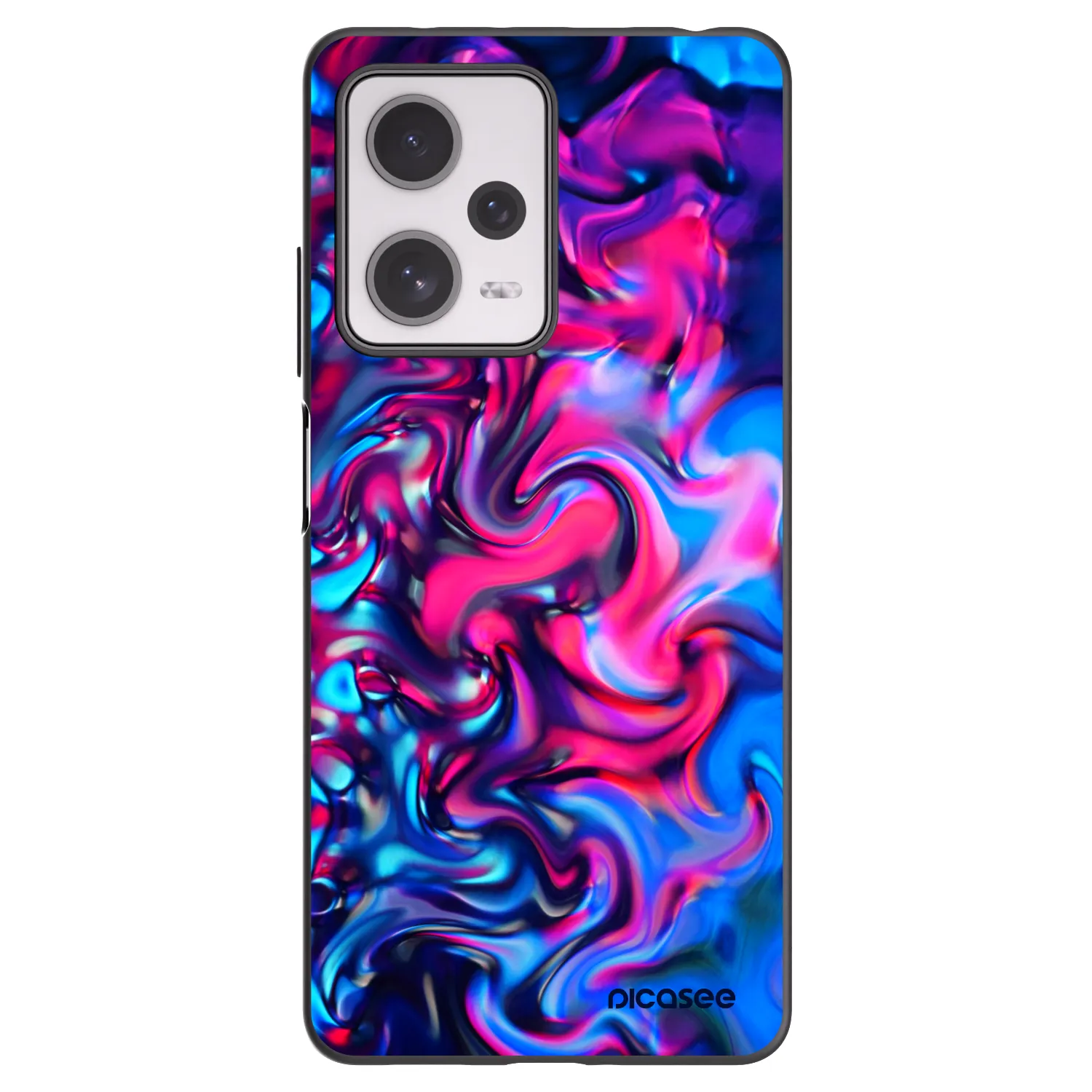 Picasee Xiaomi Redmi Note 12 Pro+ 5G Hülle - Schwarzes Silikon - Redlight