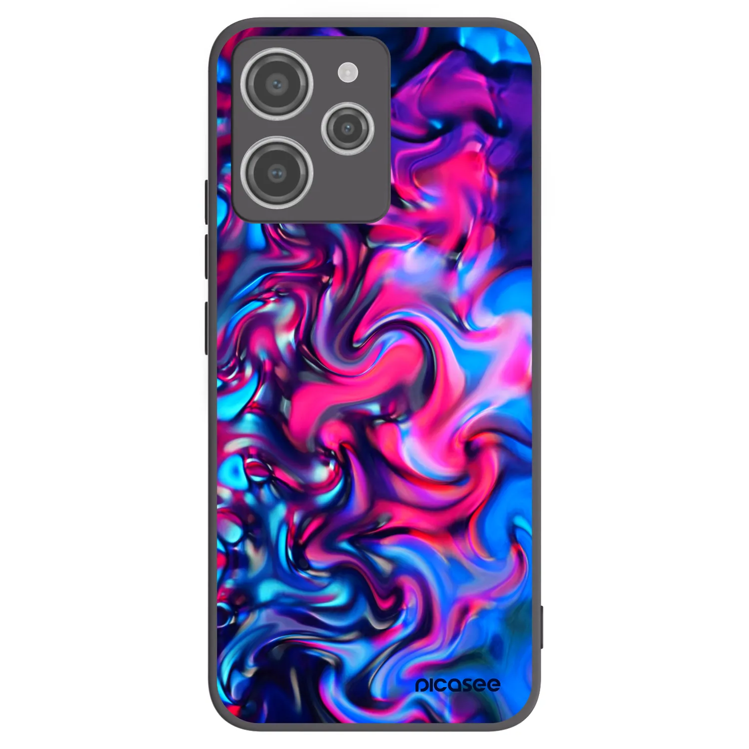 Picasee Xiaomi Redmi 12 4G Hülle - Schwarzes Silikon - Redlight