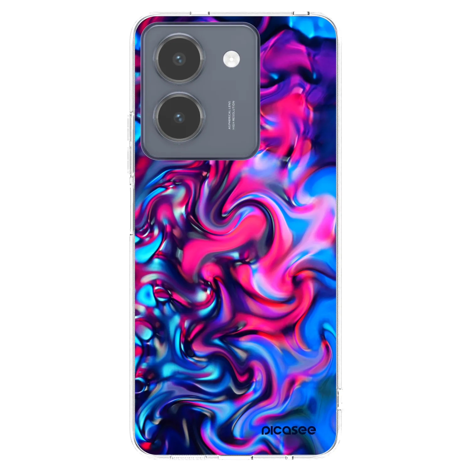 Picasee Vivo Y36 4G Hülle - Transparentes Silikon - Redlight
