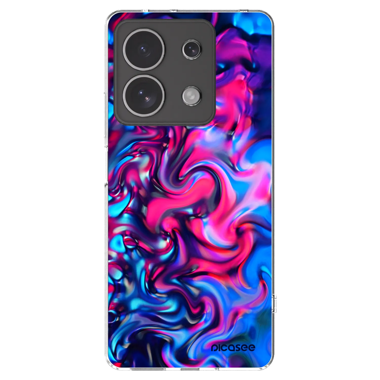 Picasee Xiaomi Redmi Note 13 4G Hülle - Transparentes Silikon - Redlight