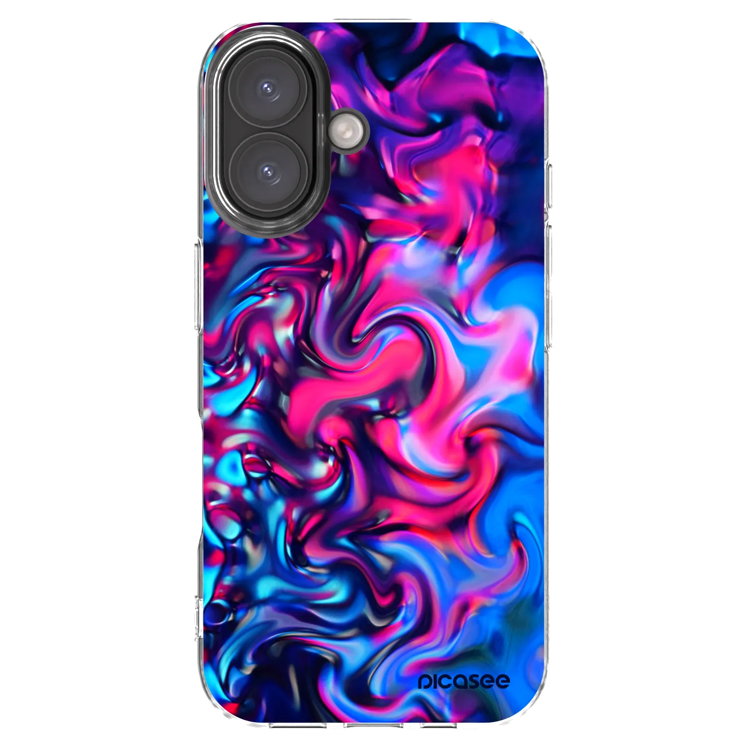 Picasee Apple iPhone 16 Hülle - Transparentes Silikon - Redlight